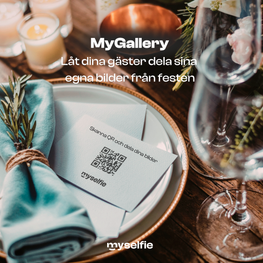 Få in gästernas mobilbilder i ditt galleri via QR