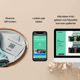 Få in gästernas mobilbilder i ditt galleri via QR