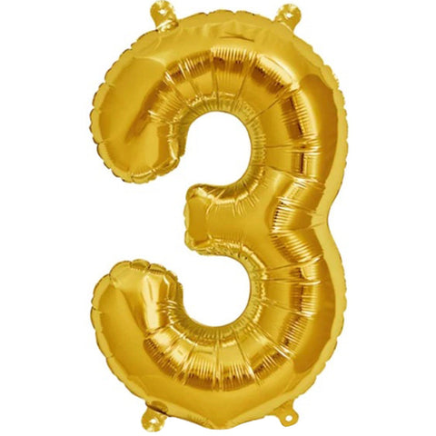 Ballong 3 - Guld (40 cm)