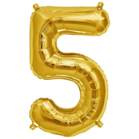 Ballong 5 - Guld (40 cm)