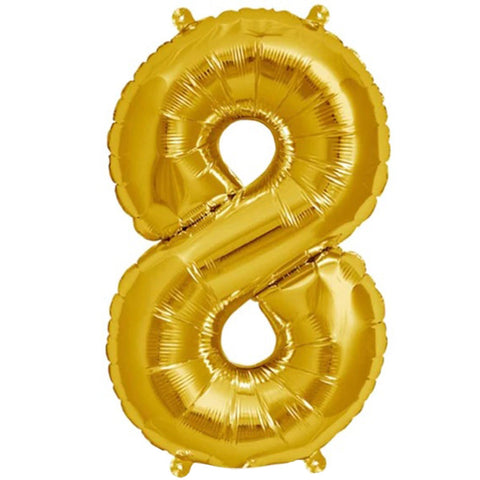 Ballong 8 - Guld (40 cm)