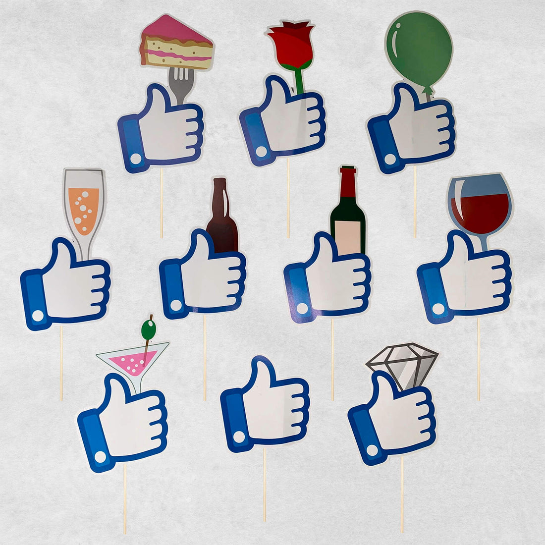 Samle selv - Social Like (10 stk) -   | myselfie.dk